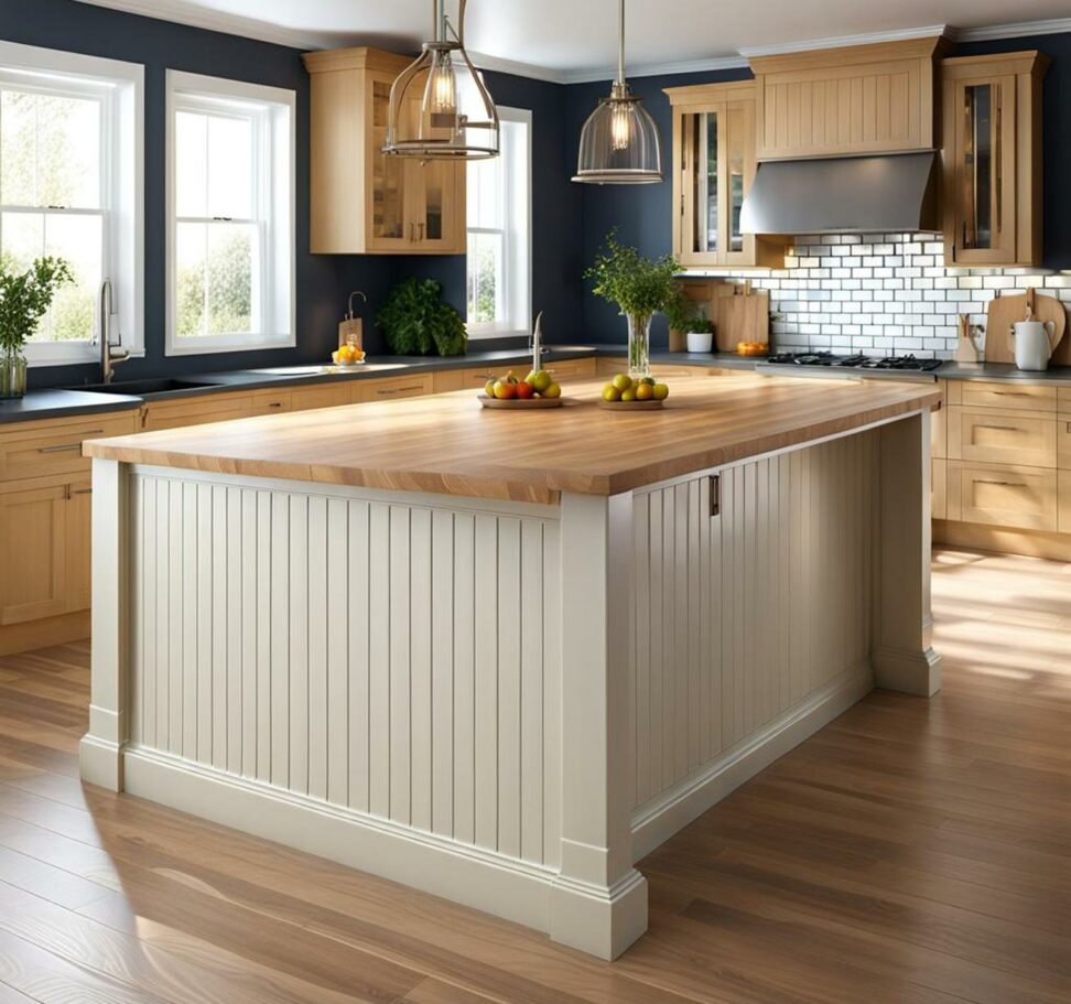 The Allure Of Beadboard On Kitchen Islands HD ConstructionCo