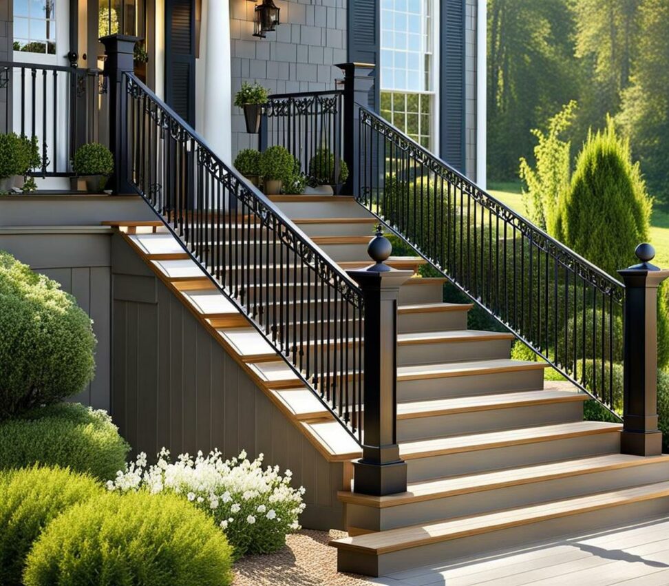 Creative Front Porch Railing Ideas With Iron Hd Constructionco 7579