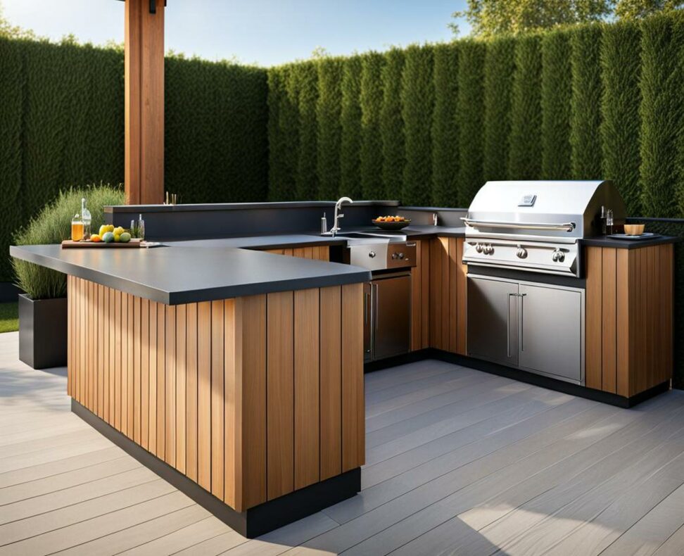 L Shaped Outdoor Kitchen Layouts Explained - HD ConstructionCo