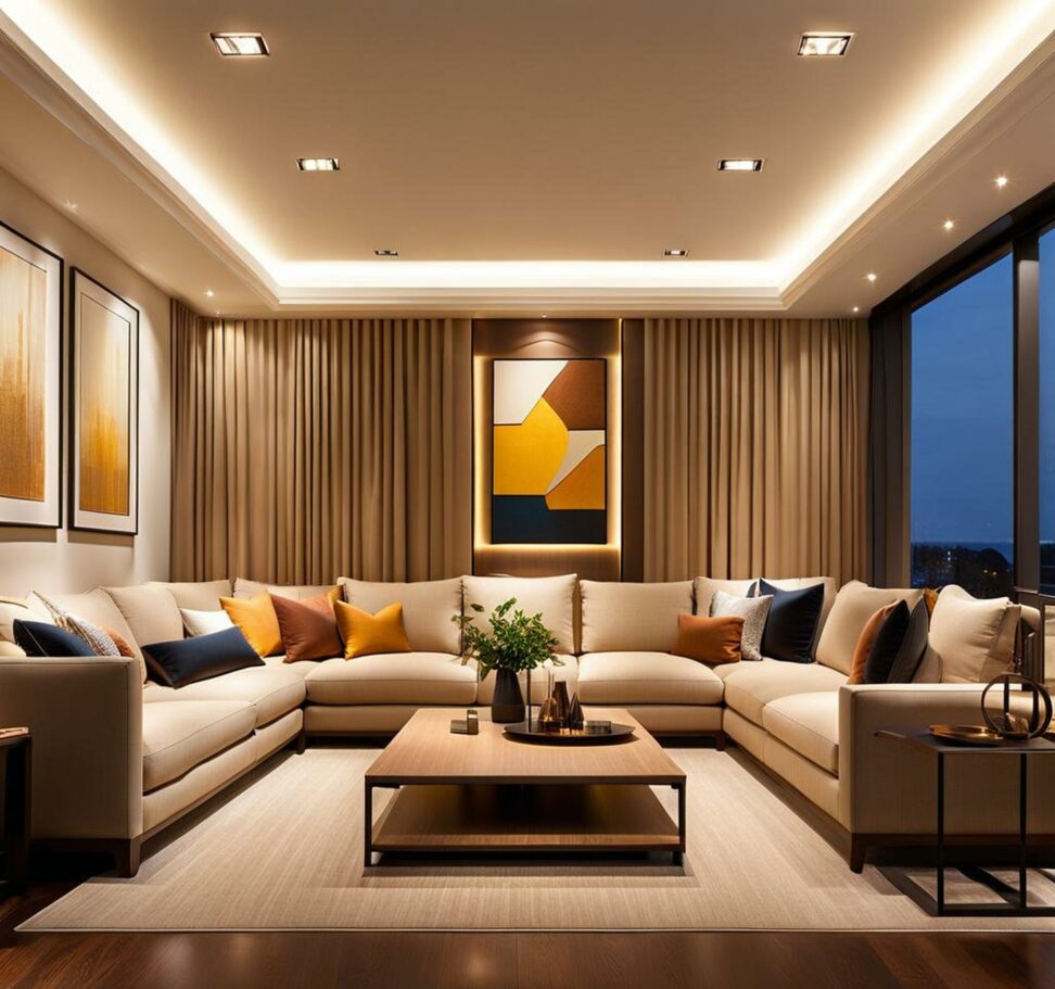 Living Room Recessed Lighting Layout Guide - HD ConstructionCo