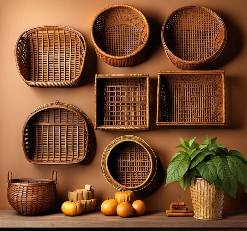 Wall Decor with Tobacco Baskets - HD ConstructionCo