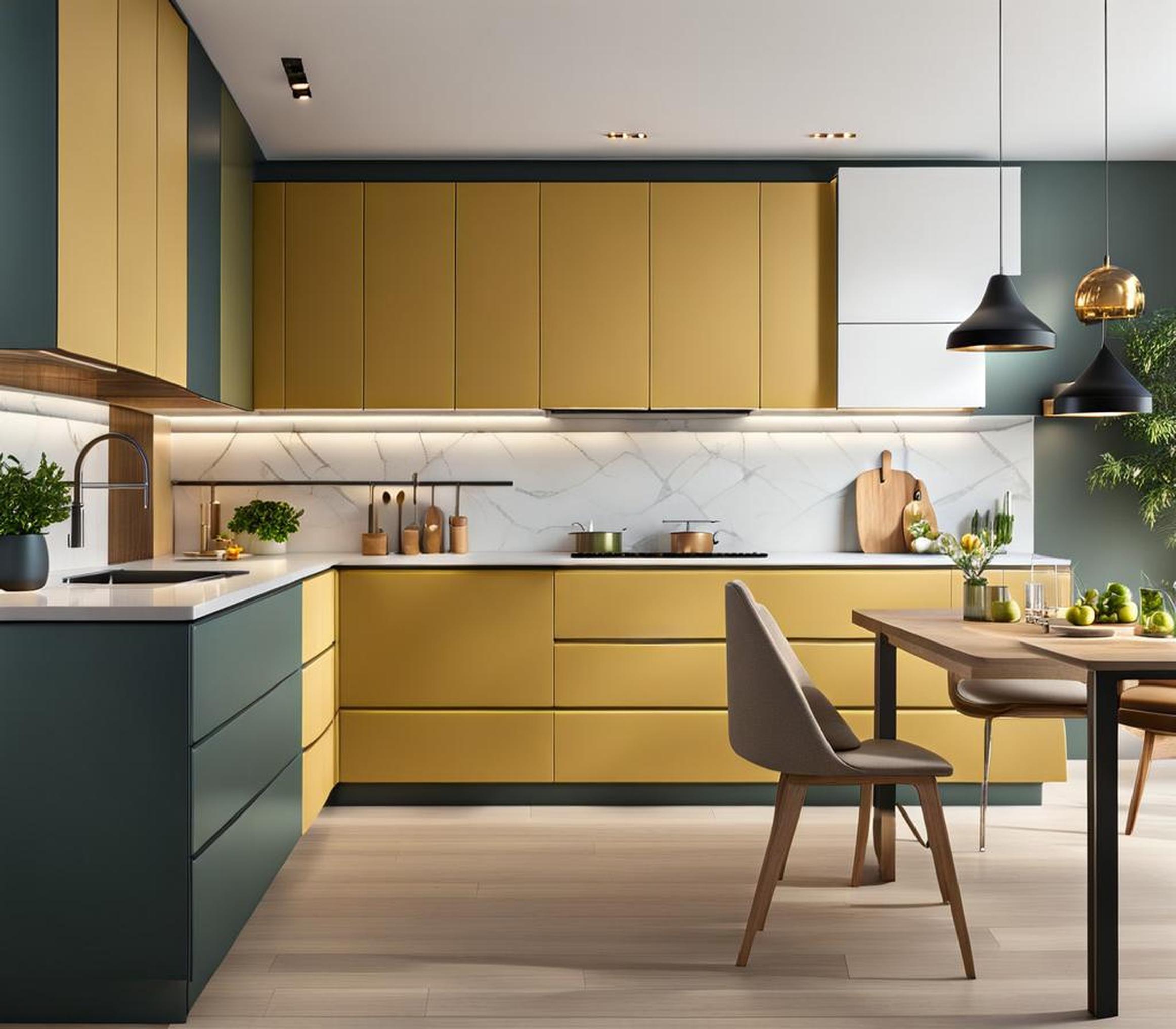 Small Kitchen Color Combinations for a Brighter, More Spacious Kitchen ...