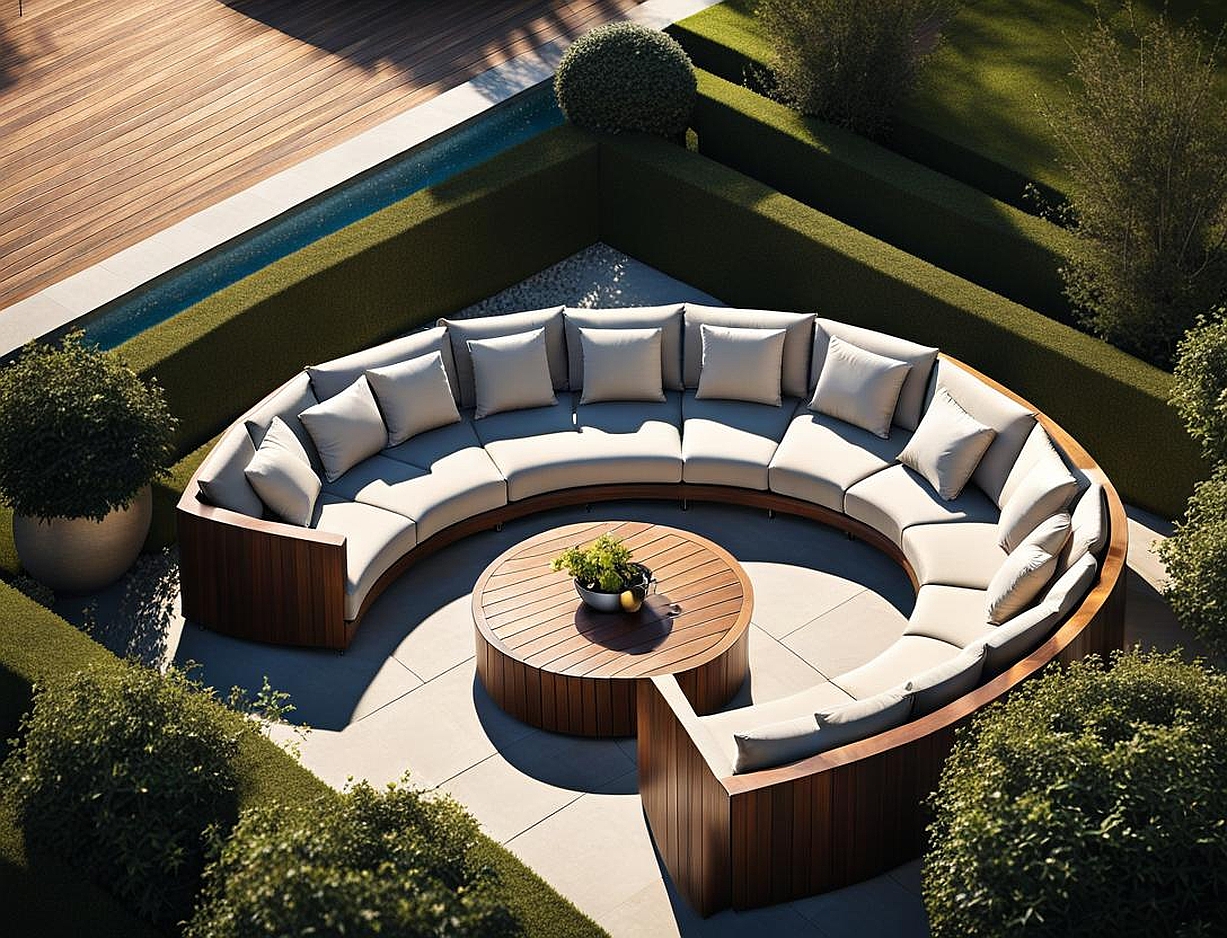 Half Circle Couch Lets You Relax Outdoors in Style - HD ConstructionCo