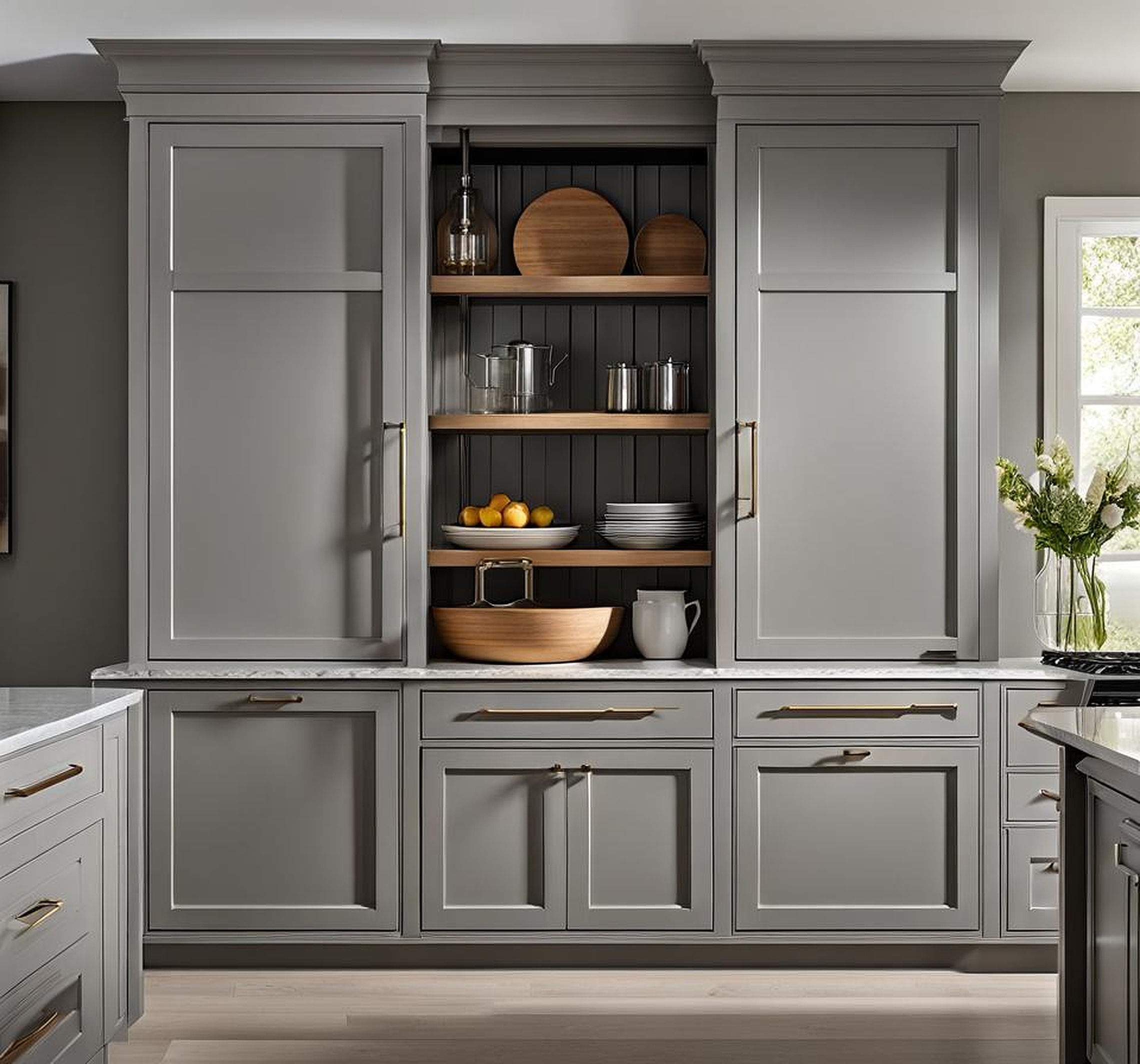 Relaxing Agreeable Gray Cabinet Style for Kitchens - HD ConstructionCo